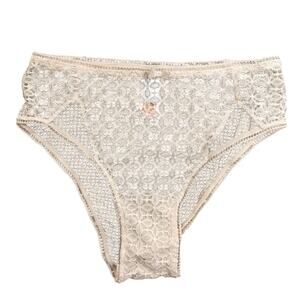Victoria's Secret Mid-Rise Cheeky Culotte Coquine Very Sexy Cream Lace, XS